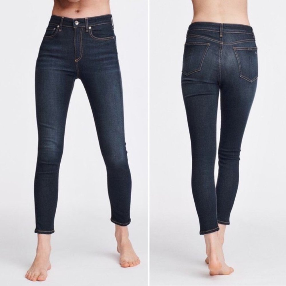 Rag & Bone High Rise Ankle Skinny Jeans